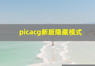 picacg新版隐藏模式