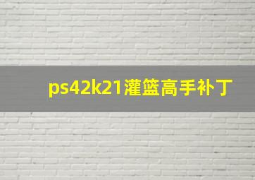 ps42k21灌篮高手补丁