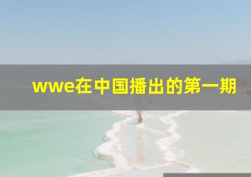 wwe在中国播出的第一期