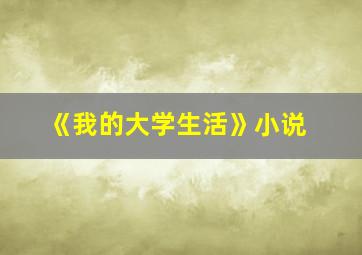 《我的大学生活》小说