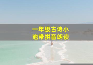 一年级古诗小池带拼音朗读