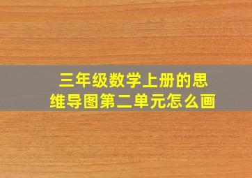 三年级数学上册的思维导图第二单元怎么画