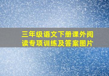 三年级语文下册课外阅读专项训练及答案图片