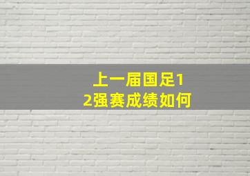 上一届国足12强赛成绩如何