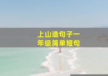 上山造句子一年级简单短句