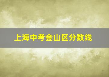 上海中考金山区分数线