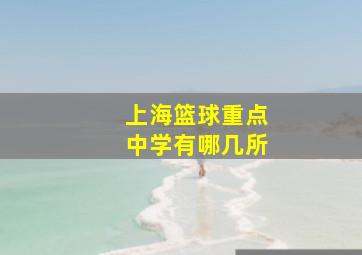 上海篮球重点中学有哪几所