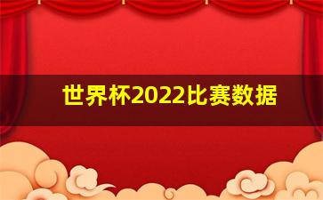 世界杯2022比赛数据