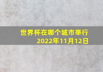 世界杯在哪个城市举行2022年11月12日