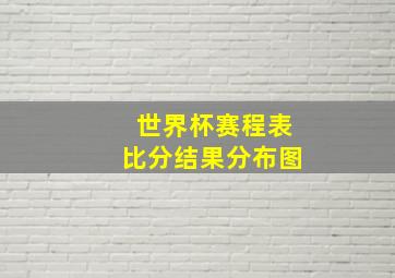 世界杯赛程表比分结果分布图