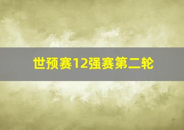 世预赛12强赛第二轮