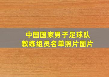 中国国家男子足球队教练组员名单照片图片