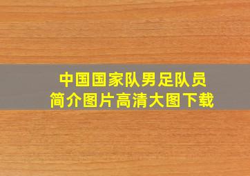 中国国家队男足队员简介图片高清大图下载