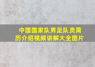 中国国家队男足队员简历介绍视频讲解大全图片