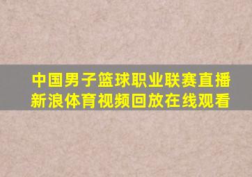 中国男子篮球职业联赛直播新浪体育视频回放在线观看