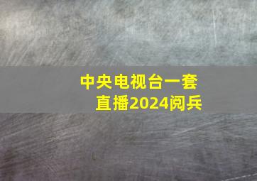 中央电视台一套直播2024阅兵