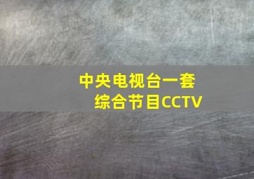 中央电视台一套综合节目CCTV