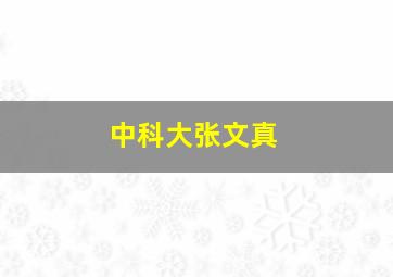 中科大张文真