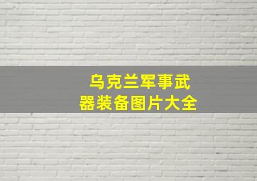 乌克兰军事武器装备图片大全