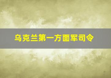 乌克兰第一方面军司令