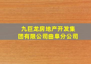 九巨龙房地产开发集团有限公司曲阜分公司