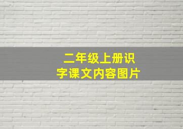 二年级上册识字课文内容图片