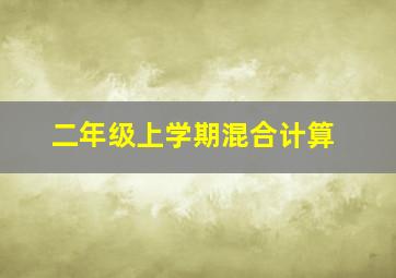 二年级上学期混合计算