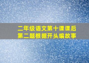 二年级语文第十课课后第二题根据开头编故事