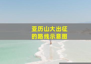 亚历山大出征的路线示意图