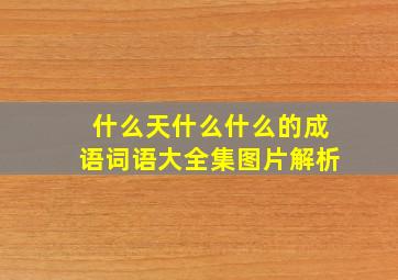 什么天什么什么的成语词语大全集图片解析