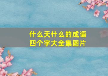 什么天什么的成语四个字大全集图片