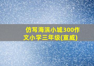 仿写海滨小城300作文小学三年级(宣威)