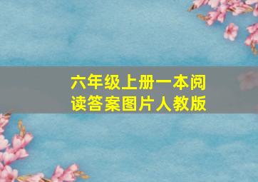 六年级上册一本阅读答案图片人教版