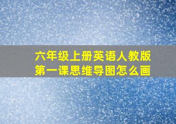 六年级上册英语人教版第一课思维导图怎么画