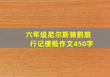 六年级尼尔斯骑鹅旅行记梗概作文450字