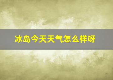 冰岛今天天气怎么样呀