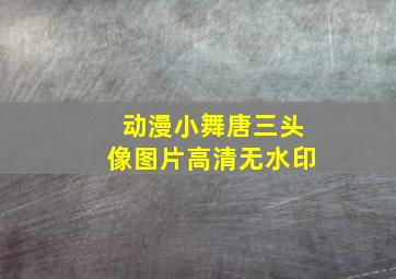 动漫小舞唐三头像图片高清无水印