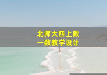 北师大四上数一数教学设计