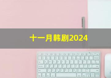 十一月韩剧2024