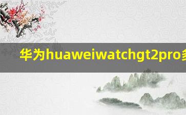 华为huaweiwatchgt2pro多少钱