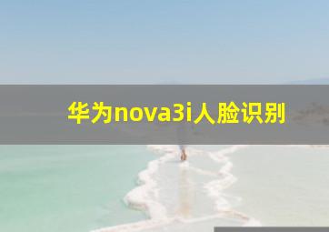 华为nova3i人脸识别