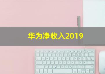 华为净收入2019