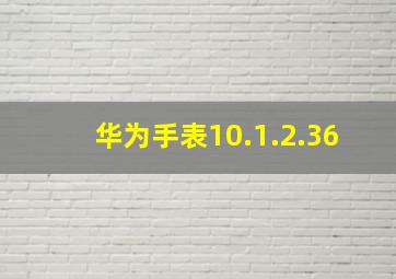 华为手表10.1.2.36