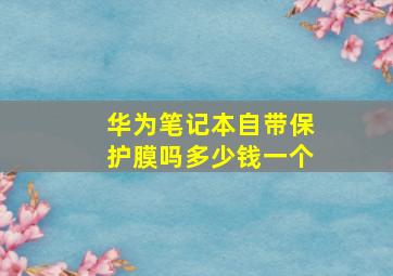 华为笔记本自带保护膜吗多少钱一个