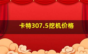 卡特307.5挖机价格