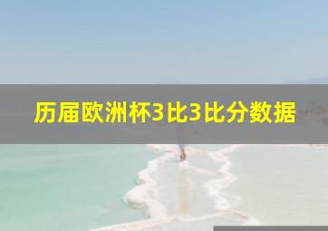 历届欧洲杯3比3比分数据