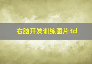 右脑开发训练图片3d