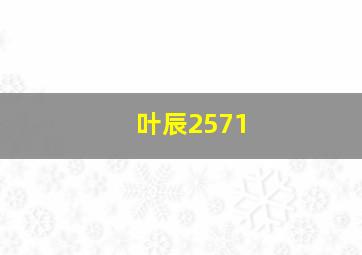 叶辰2571