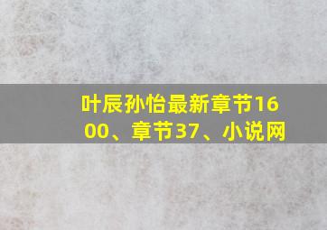 叶辰孙怡最新章节1600、章节37、小说网