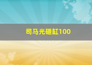 司马光砸缸100